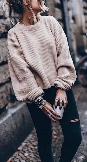 cute outfits with oversized sweaters.